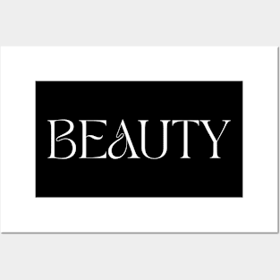 Beauty typography logo Posters and Art